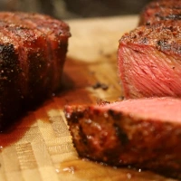 Reverse Seared Rib-Eye Steaks