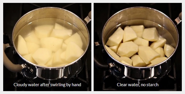 Cleaning starch
